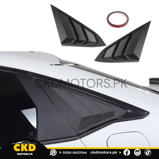 Honda Civic X  Quarter Glass Louver 2017 - 2022