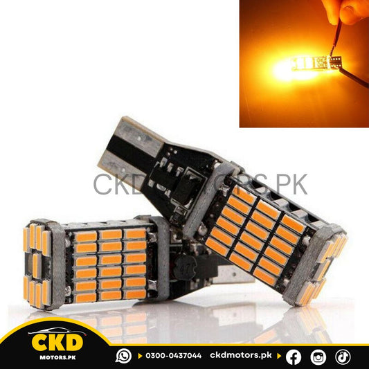 Universal 2 Pcs Orange Color Parking Smd Blub