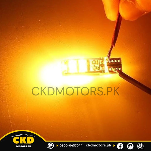 Universal 2 Pcs Orange Color Parking Smd Blub