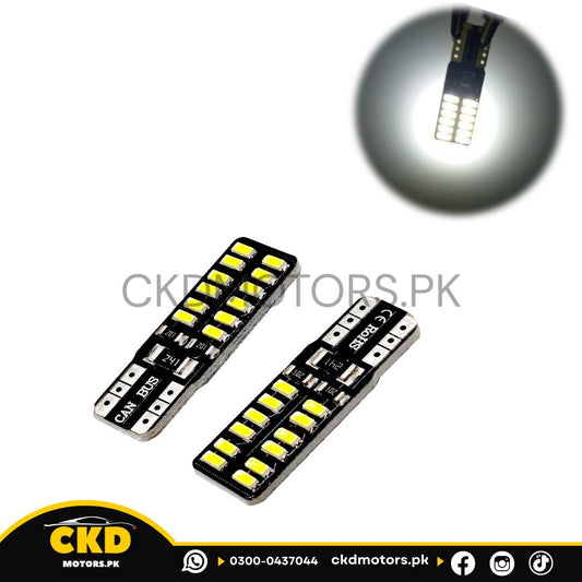 T10 White Led Blub- 2pcs