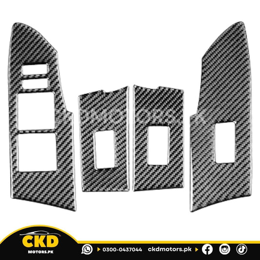 Toyota Corolla Power Window TrimS Carbon Fiber 2014 - 2023