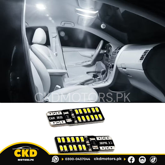 T10 White Led Blub- 2pcs