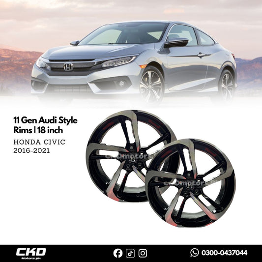 Honda Civic X & 11 Gen Audi Style Rims | 18 inch