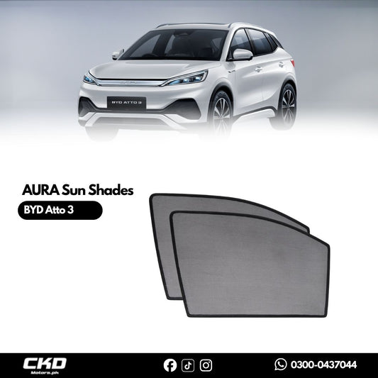 AURA Car Sun Shades for BYD Atto 3 | Premium UV Protection & Custom Fit