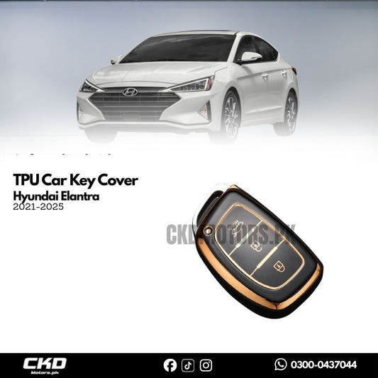 TPU Car Key Cover for Hyundai Elantra 2021-2024