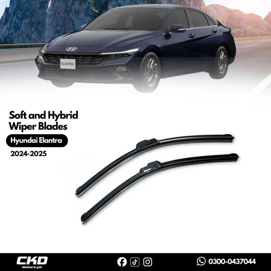 Soft and Hybrid Car Wiper Blades For Hyundai elantra 2024-2025