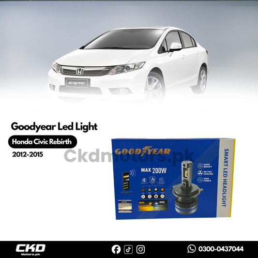 Goodyear | 200W | LED Foglamp Light | for Honda Civic Rebirth (2012-2015)