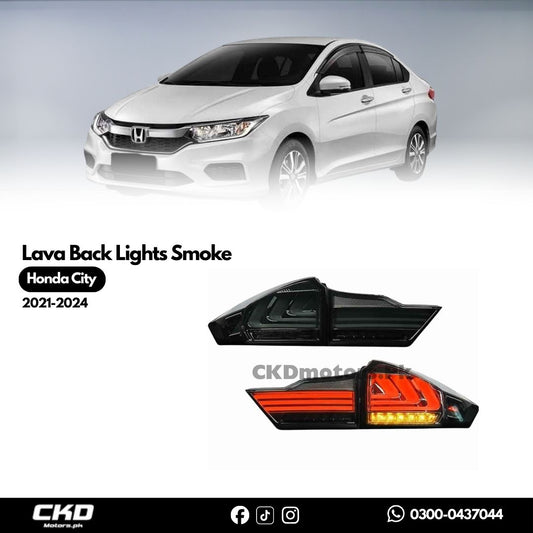 Honda City Lava Back Lights Smoke | 2021-24