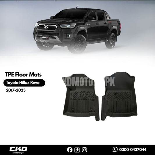 TPE Style Car Floor Mats for Toyota Revo Hilux 2017-2025
