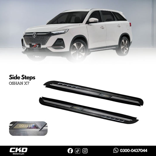 Oshan X7 Side Steps – Premium Aluminium Foot Boards for Easy Access & Style