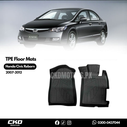 TPE Floor Mats For Honda Civic Reborn 2007-2012