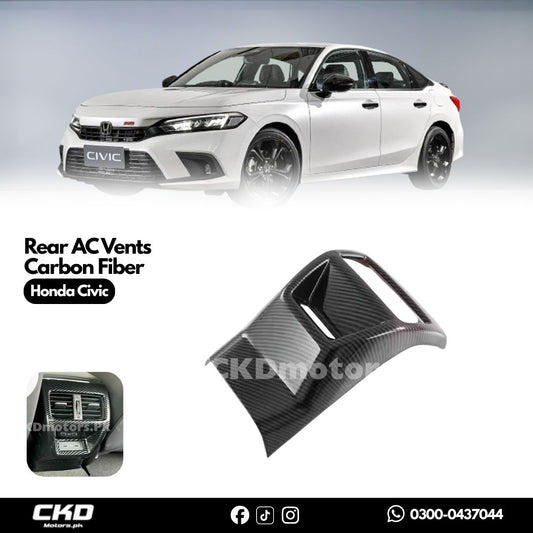 Honda Civic 2022-24 Rear AC Vents Carbon Fiber