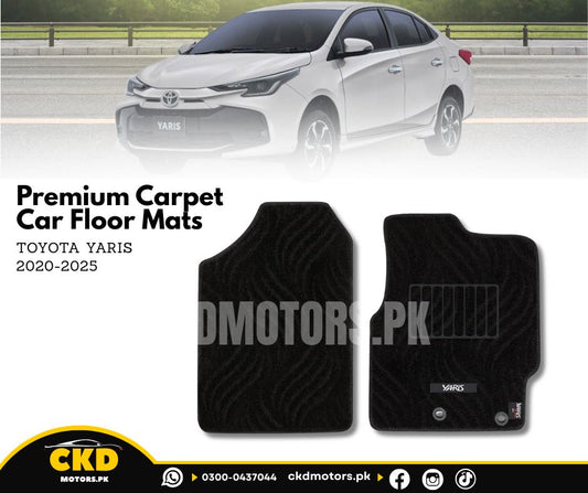 Premium Carpet Car Floor Mats for Toyota Yaris 2020-2025