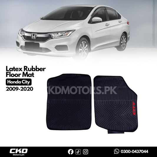 Latex Rubber Floor Mat For Honda City 2009-2020