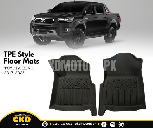 TPE Style Car Floor Mats for Toyota Revo Hilux 2017-2025