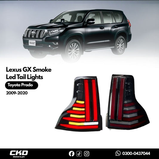 Lexus GX Smoke Led Tail Lights For Toyota Prado 2009-2020
