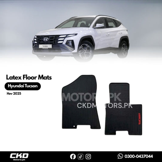 Hyundai Tucson 2025 HEV Latex Floor Mats – Flexible, Waterproof & Custom Fit