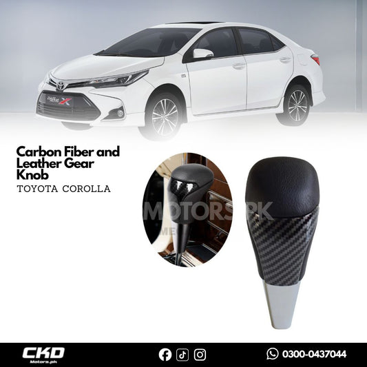 Toyota Corolla X TRD Carbon Fiber and Leather Gear Knob | 2015-24