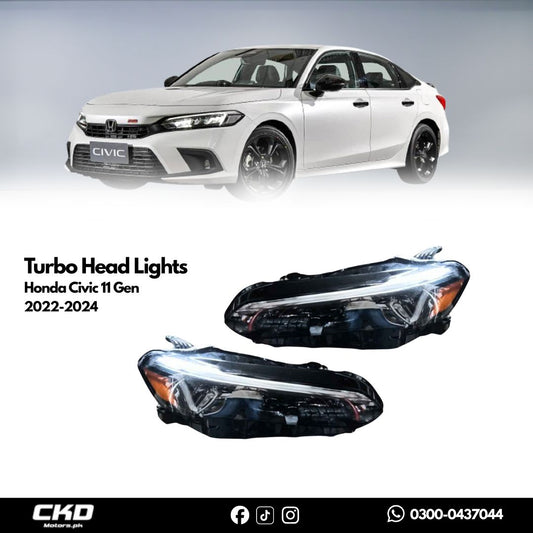 Honda Civic RS Turbo Head Lights 11 Gen
