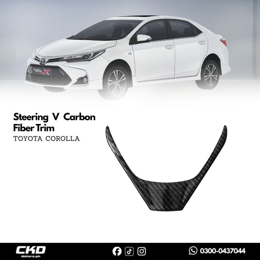 Toyota Corolla Steering V Carbon Fiber Trim | 2015-24