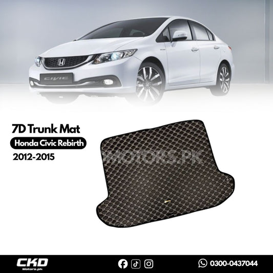 7D Trunk Mat For Honda Civic Rebirth 2012-2015