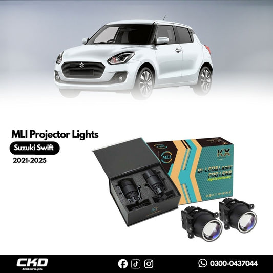 MLI Car Projector Lights BI LED Lens for Suzuki New Swift 2017-2021