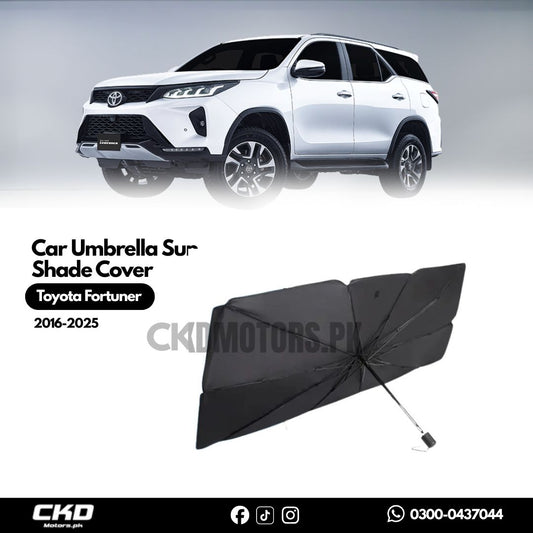 Car Umbrella Sun Shade Cover for Toyota Fortuner 2016-2025