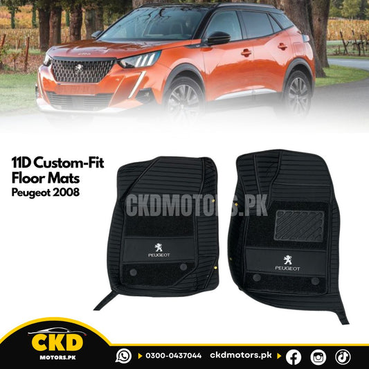11D Custom-Fit Floor Mats For Peugeot 2008