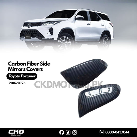 Toyota Fortuner 2017-2024 Carbon Fiber Side Mirrors Covers