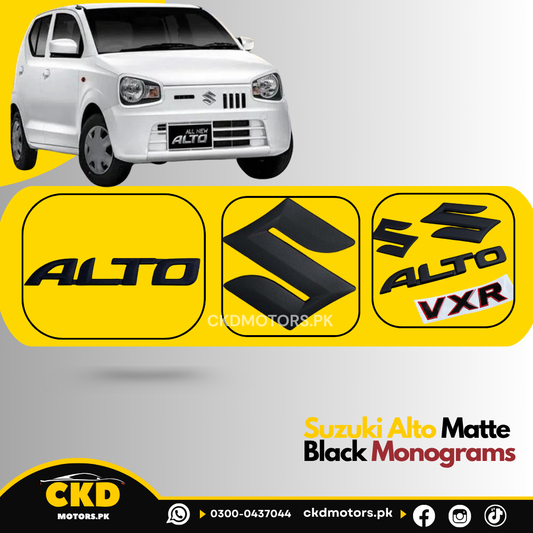 Suzuki Alto Matte Black Monograms