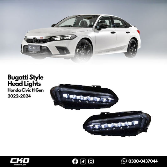 Honda Civic 11 Gen Bugatti Style Head Lights