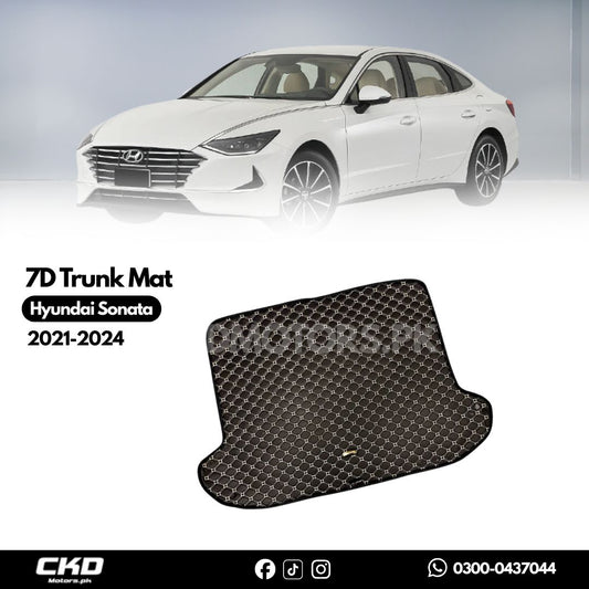 7D Trunk Mat For hyundai sonata 2021-2024