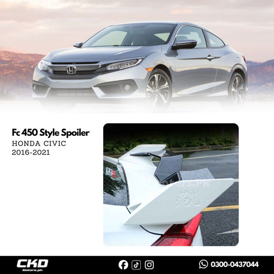Honda Civic X Fc 450 Style Spoiler | 2016-2021
