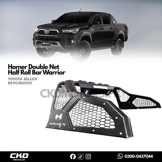 Hamer Double Net Half Roll Bar Warrior For Toyota Hilux Revo/ Rocco Model 2016-2022
