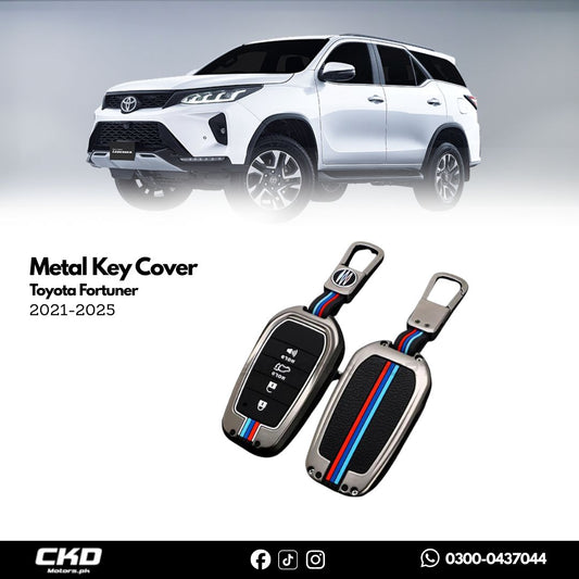 Metal Key Cover For Toyota Fortuner 2016-2025