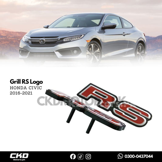 Honda Civic X 2016-2021 Grill RS Logo