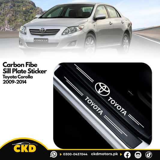 Sill Plate Sticker for Toyota Corolla 2009–2014
