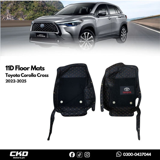 11D Floor Mats For Toyota Cross 2023-25