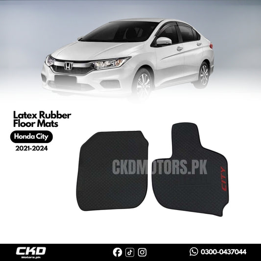 Latex Rubber Floor Mats for Honda City 2022–2025