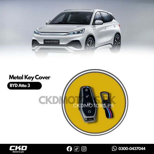Metal Key Cover for BYD Atto 3 – Stylish