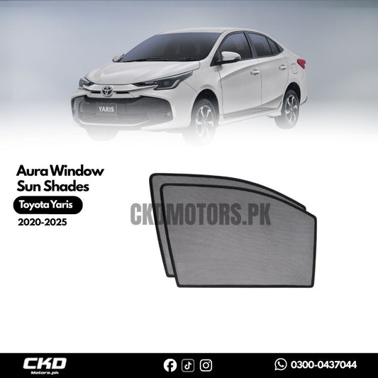 Aura Window Sun Shades For Toyota Yaris 2020-2025