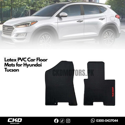 Premium Latex PVC Car Floor Mats for Hyundai Tucson 2020-2024
