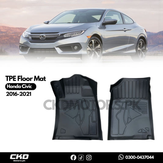 TPE Floor Mat For Honda Civic 2016-2021