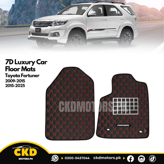 7D Luxury Car Floor Mat For TOYOTA Fortuner 2012-2015