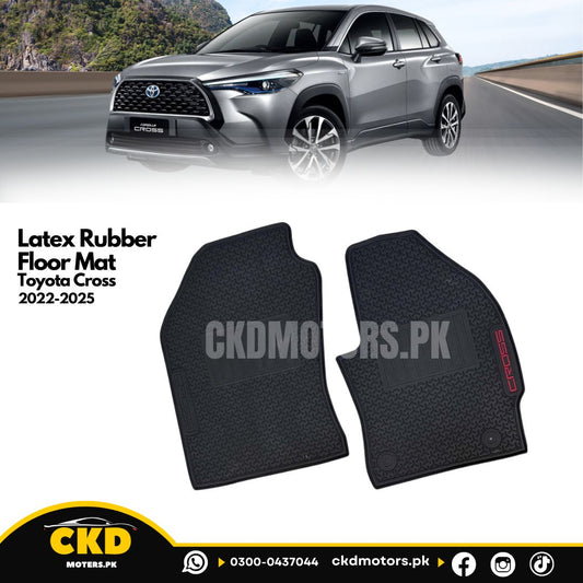 Latex Rubber Car Floor Mat For Toyota Cross 2020-2024