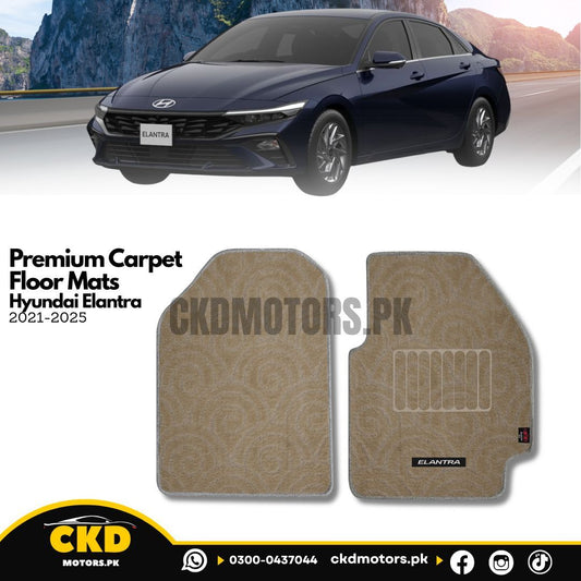 Premium Carpet Car Floor Mats For Hyundai Elantra 2024-2025