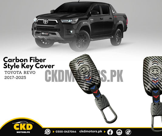 Carbon Fiber Key Cover For Toyota Revo 2017-2025