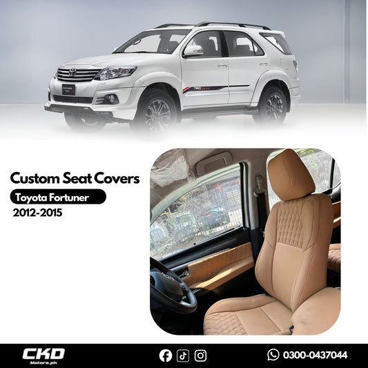 Custom Seat Cover For Toyota Fortuner 2012-2015