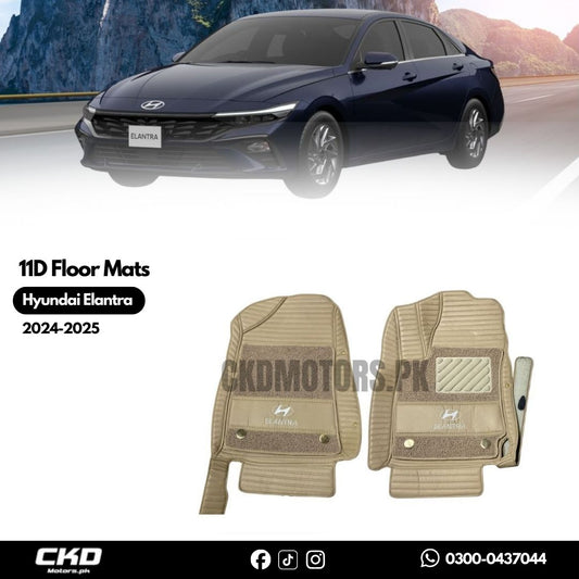 11D Floor Mats For Hyundai Elantra 2024-2025