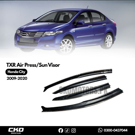 TXR Air Press/Sun Visor With Chrome For Honda City 2009-2020